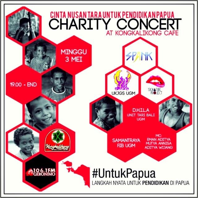 Pengisi acara Charity Concert Cinta nusantara utk PendidikanPapua 
@SPANKMUSIK <a href="/itssignature/">SignatureProject</a> <a href="/ukjgs_ugm/">UKJGS UGM</a>, dll .