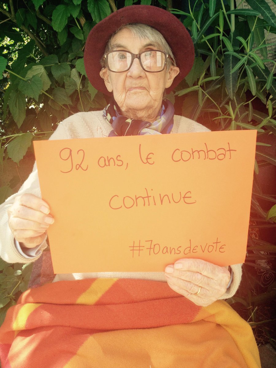 70ansdevote's tweet photo. #70ansdevote 70 ans après... le combat pour l'égalité continue ! http://t.co/lPi0iLx6jM