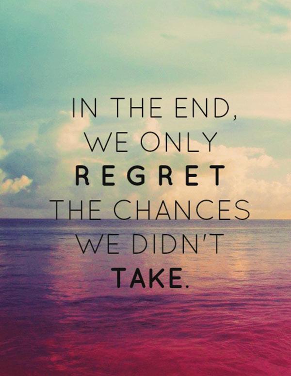 RedShip1's tweet image. RT @mbsfestival: In the end we only regret the chances we didn't take #quoteoftheday  #motivation #happylife #quote