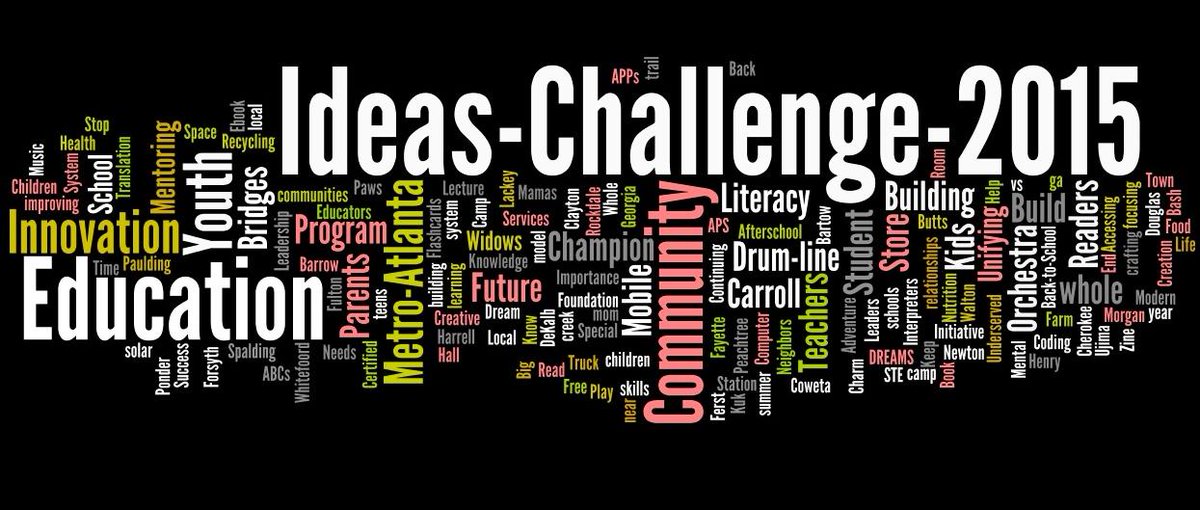 OneRegionATL's tweet image. Can you see hints of YOUR IDEA in this Ideas Challenge word cloud . Remember, you can enter more than 1 idea!
