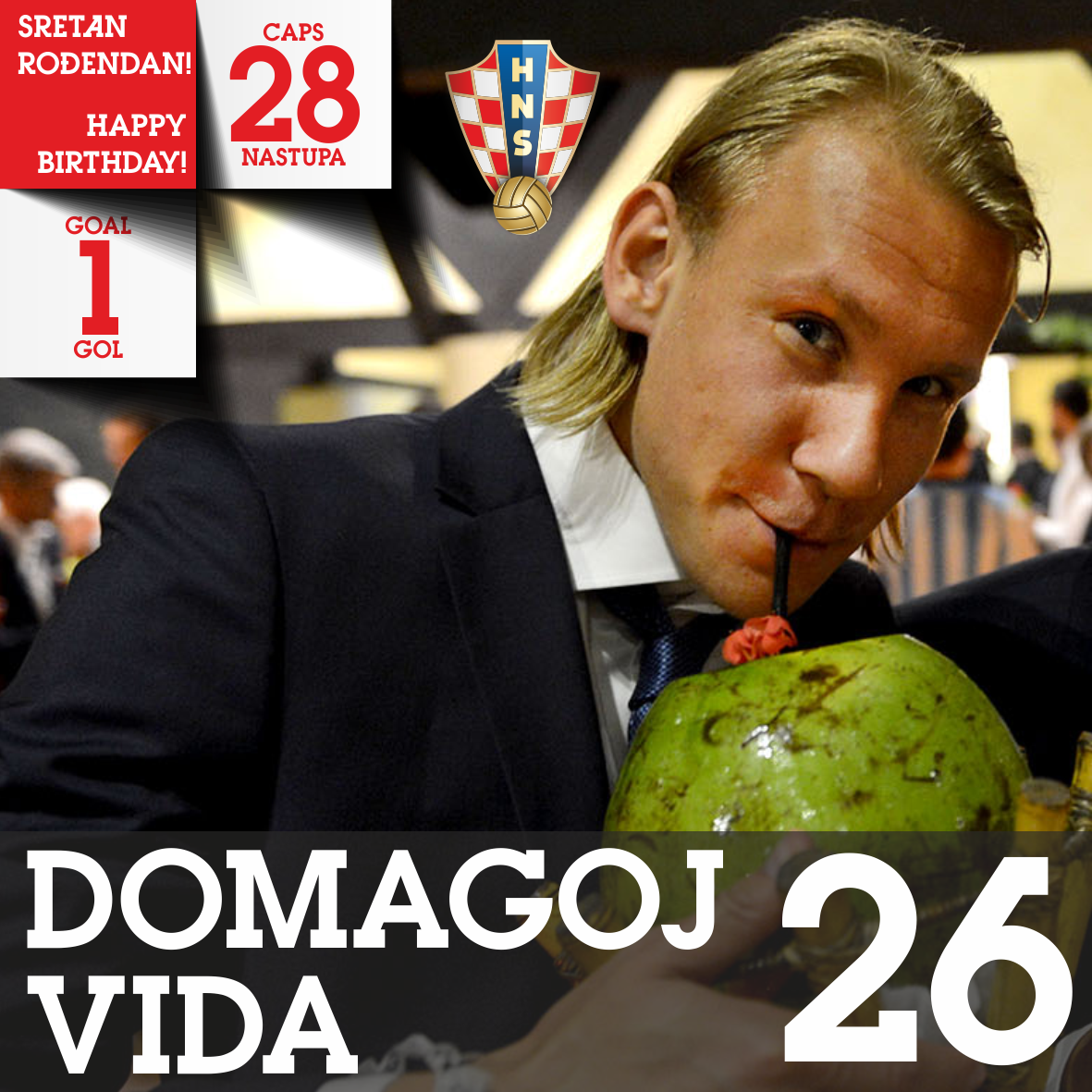 Happy birthday to Croatian international and Dynamo Kyiv defender Domagoj Vida! 