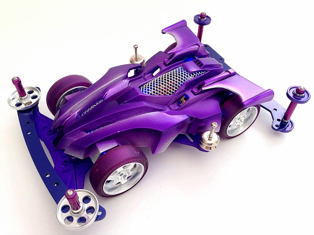 ミニ四駆 マックスブレイカー クリアスペシャル パープルカラー ミニ四駆 マックスブレイカー クリアスペシャル パープルカラー 模型