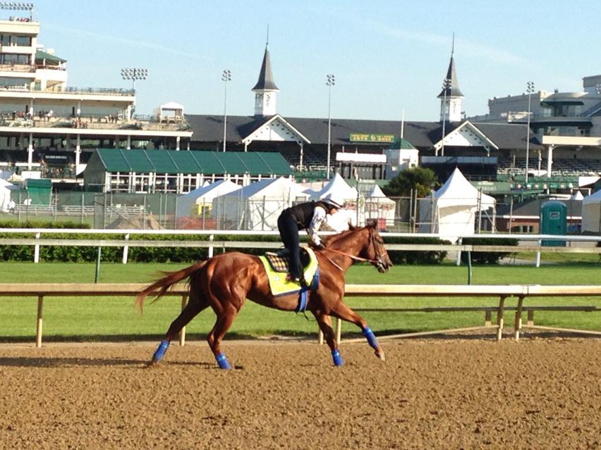 NRussoRacing's tweet photo. Dortmund and the twin spires. #KyDerby http://t.co/Kc0gOq6KK0