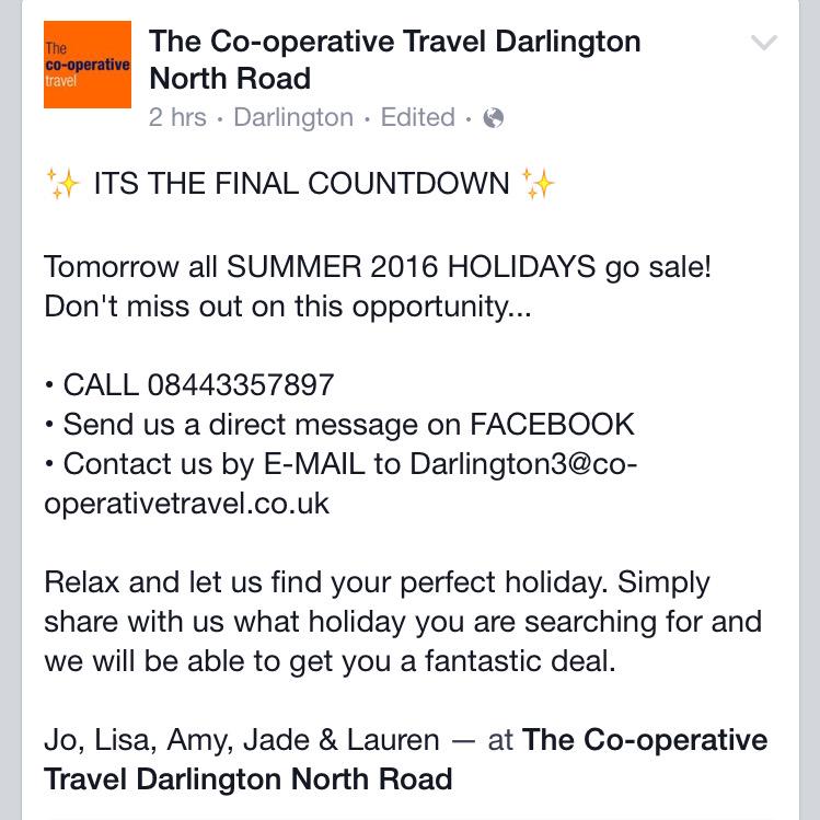 COOPTRAVEL_NR's tweet photo. SUMMER 2016 HOLIDAYS! #tomorrow #summer2016 #thomascookcooperativetravel #cooperativetravel #holidays ✈️🌴☀️ http://t.co/uJmLQoJuyz