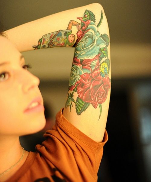 Inner arm elbow/ditch bird for @amandap3nny! Ouch! #tattoo… | Flickr