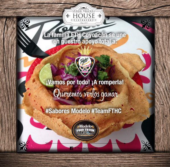 FTHouseCoyoacan's tweet photo. Apoyo total para @rockintacofood ¡a romperla! #rockstaqueros #teamrockintaco #SaboresModelo #ModeloFTRally http://t.co/R8bnkCdkXP