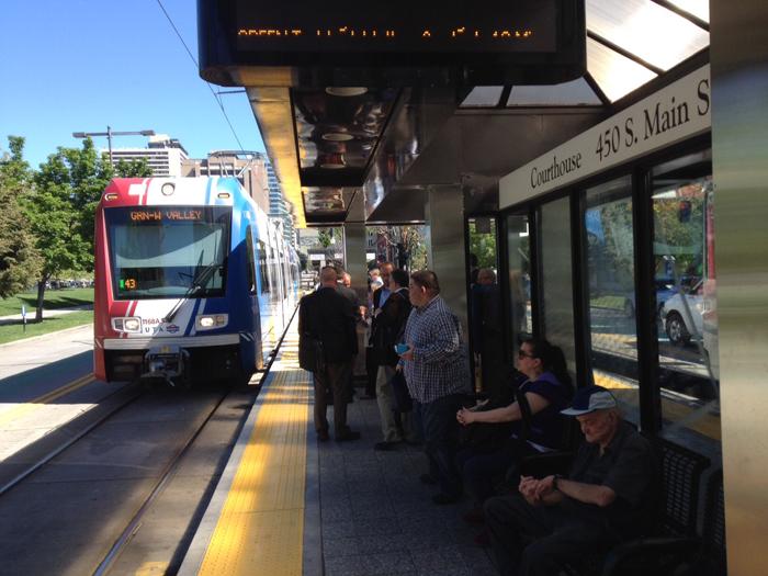 nashchamber's tweet photo. #LSM2015 delegates are taking @rideuta's Front Runner light rail system & discussing how it's led to suburban growth. http://t.co/5O5SkTG5DW