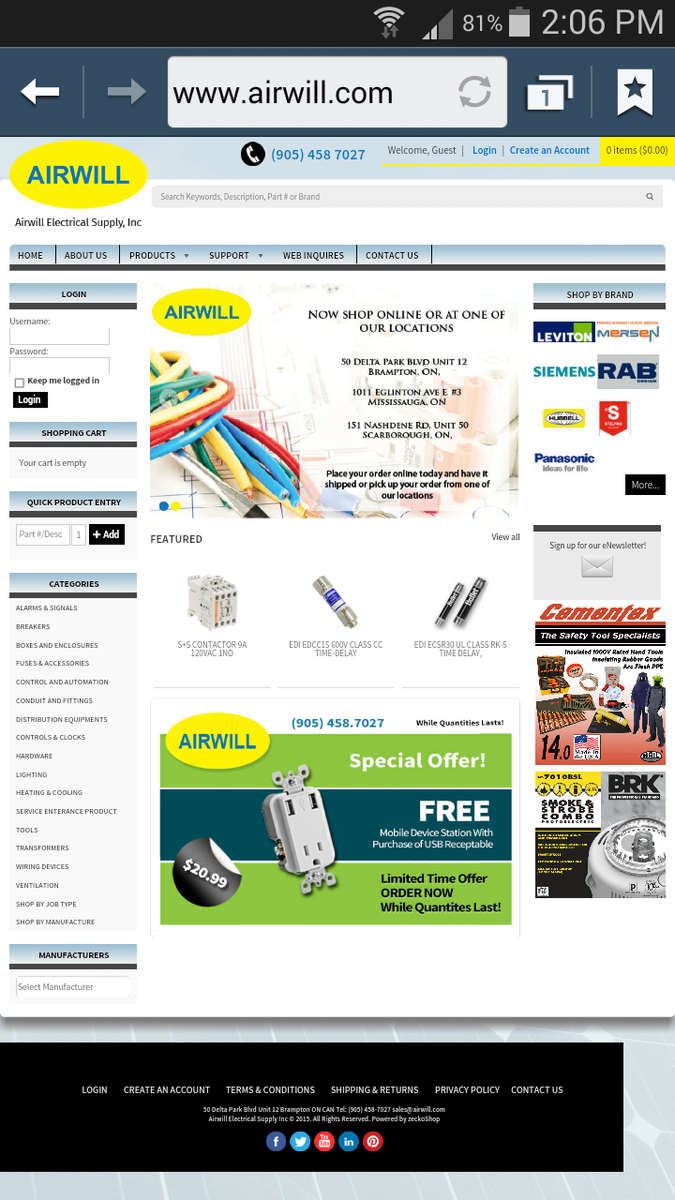 AirwillElectric's tweet photo. Our online website is now LIVE! be sure to check us out at http://t.co/it0NkKQba3 http://t.co/z44EjRxP91