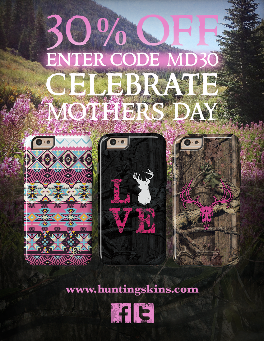 HuntingSkins's tweet photo. 30% off Mother's Day Special - including ALL @EvaShockey designs. Use code MD30. http://t.co/9xvGfWd845 http://t.co/woQK2JndDx