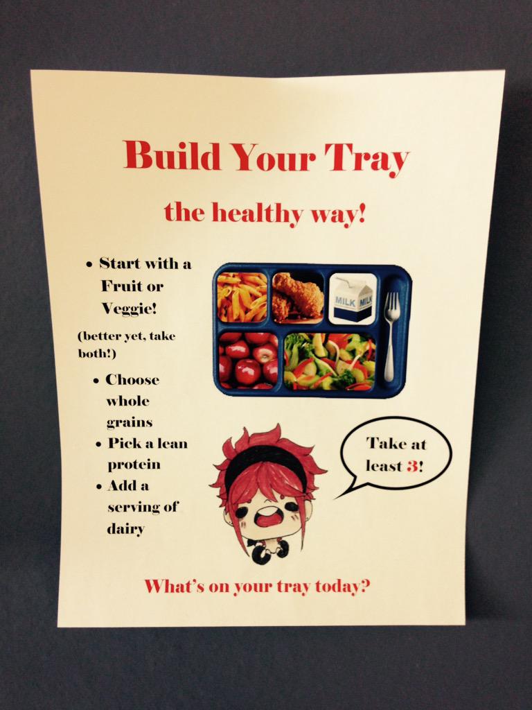 ehhdLT's tweet photo. A few examples of the many great visual reminders to encourage healthy food choices at Park High School! http://t.co/5wGKWElXg1