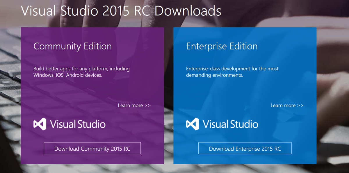 visual studio enterprise 2015 rc visual studio enterprise 2015 rc