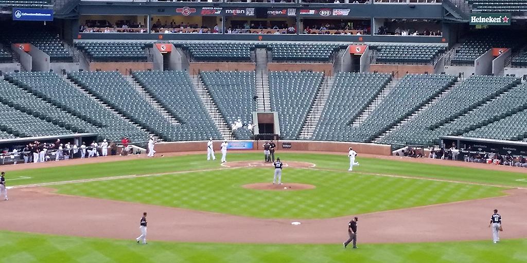 Play ball! Orioles now playing Chicago to empty stadium