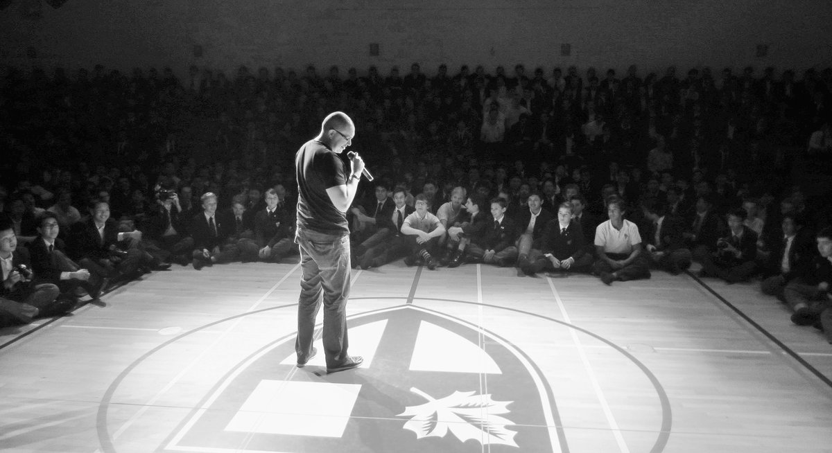 tripgore's tweet photo. I'd like to thank St George's high school for giving me the opportunity to speak on #NDNFilms #NotYourHollywoodIndian http://t.co/mKo5nP9uZQ