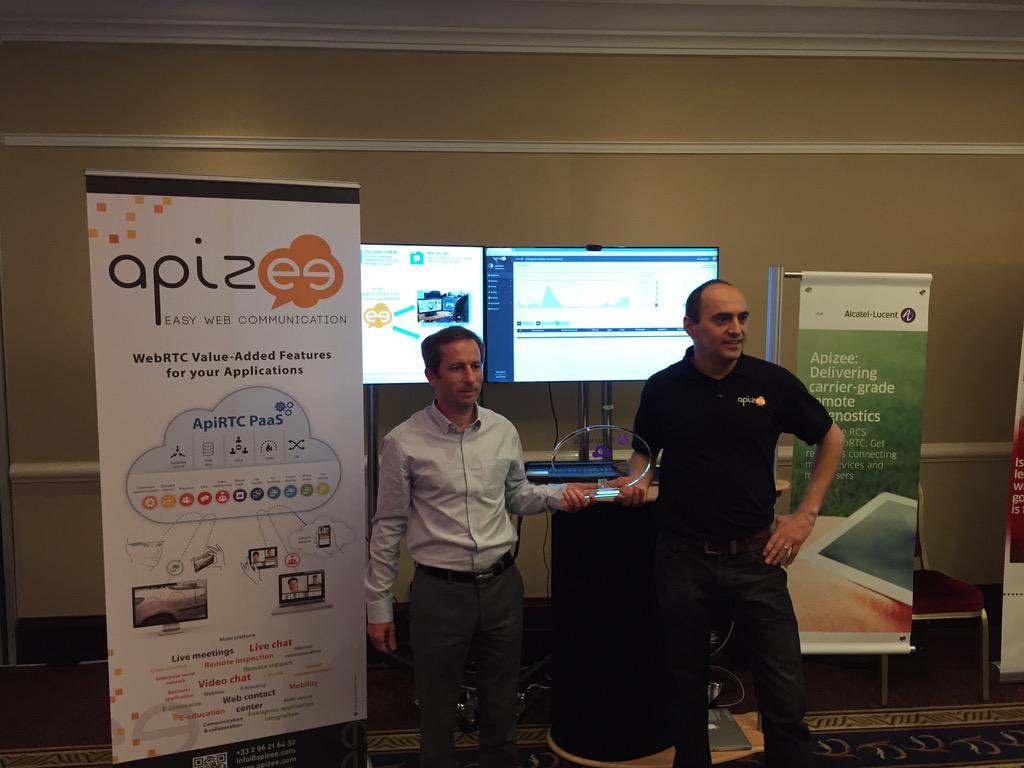 EdElkin1's tweet photo. .@Apizee_FR wins Business Markets app developers contest. #Conversations15 @Alcatel_Lucent http://t.co/oB6kaW04Dk
