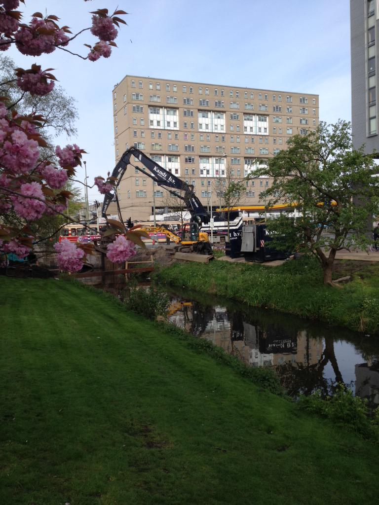 Voortgang werkzaamheden Molenslootbrug #Laak #Molenwijk