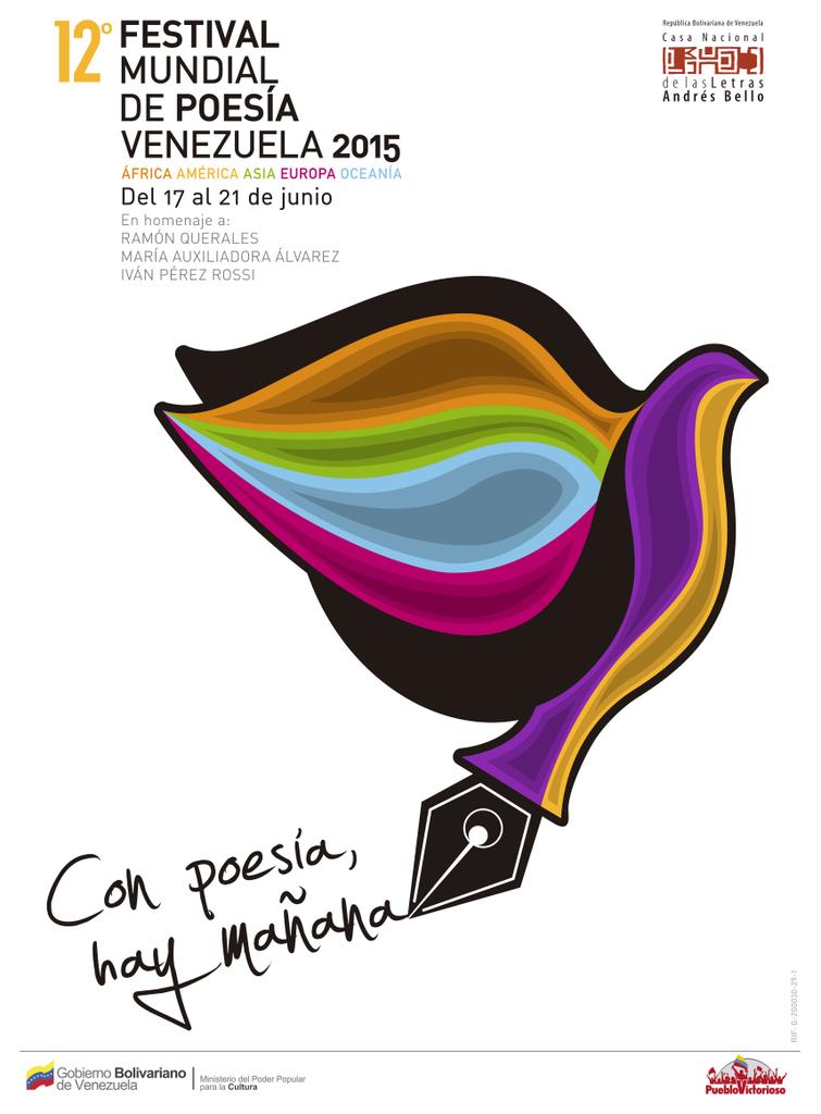 QueNotaRevista's tweet photo. #FMP2015 #ConPoesíaHayMañana "12° Festival Mundial de Poesía Venezuela 2015" del 17 al 21 #junio http://t.co/cNAMrsAeTa ( @museolaleyenda )