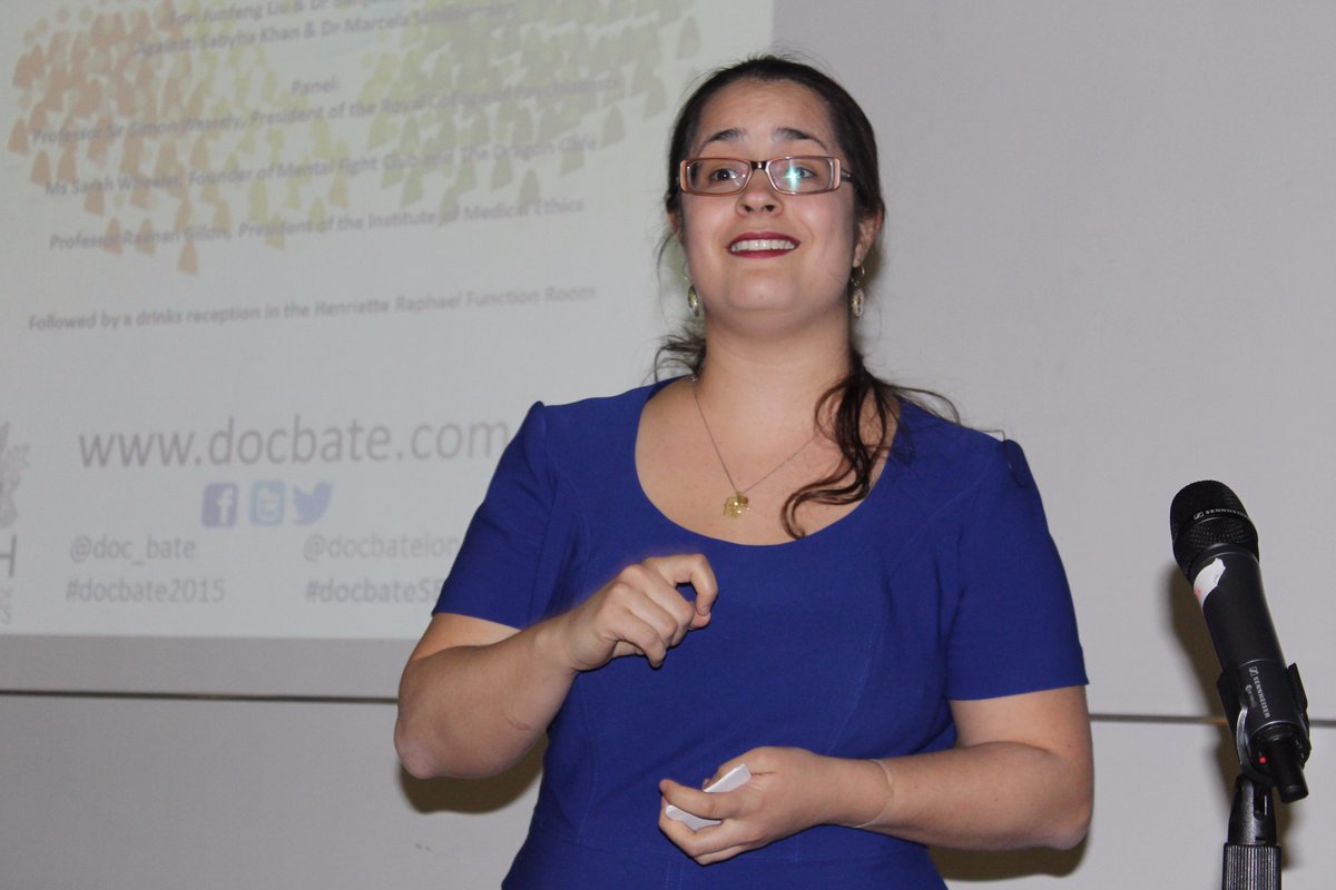 Debating against 'the doctor knows best' <a href="/docbatelondon/">Docbate London</a>