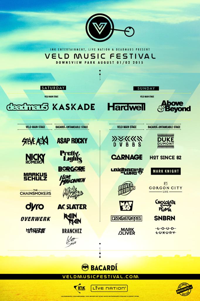 edm's tweet image. Aug 1-2 • @VELDFest

@deadmau5
@kaskade
@HARDWELL
@aboveandbeyond
@LaidbackLuke
@Borgore
@DukeDumont
@OliverHeldens+
