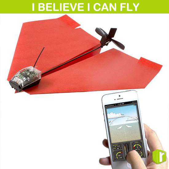 #Papierflieger via #Bluetooth steuern. #revvlen  #smartphone #upintheair #IbelieveIcanfly tinyurl.com/n4ccfjy