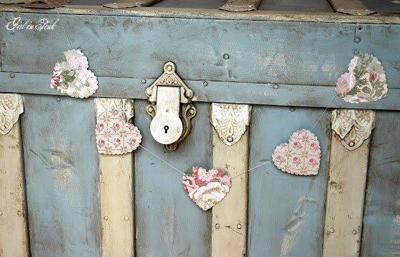 An old trunk got a fabulous makeover with a little TLC and Chalk Paint® Paris Grey, Old Ochre and Old White.