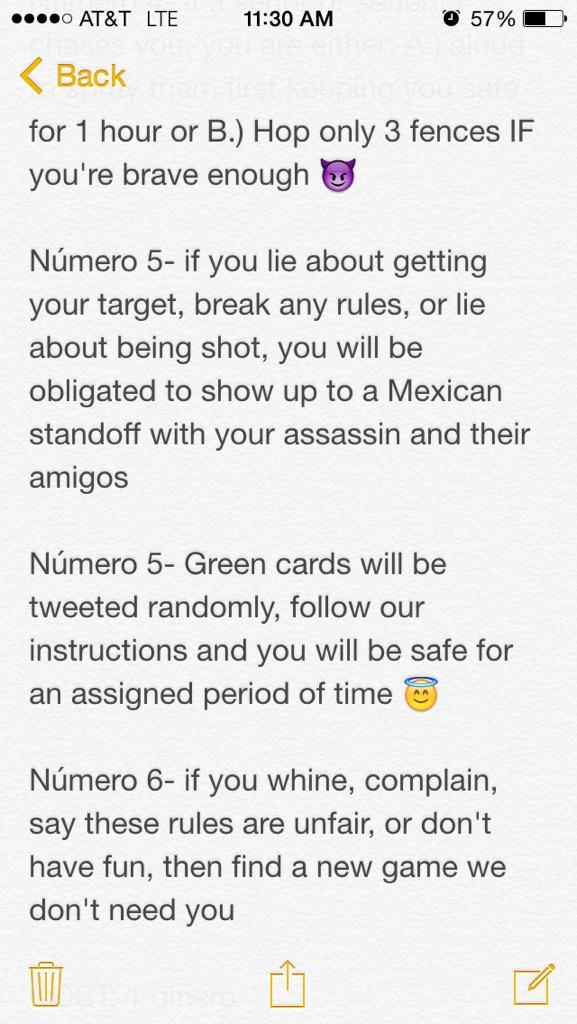 SenorAssassin's tweet photo. RULES http://t.co/poZLjssF5I