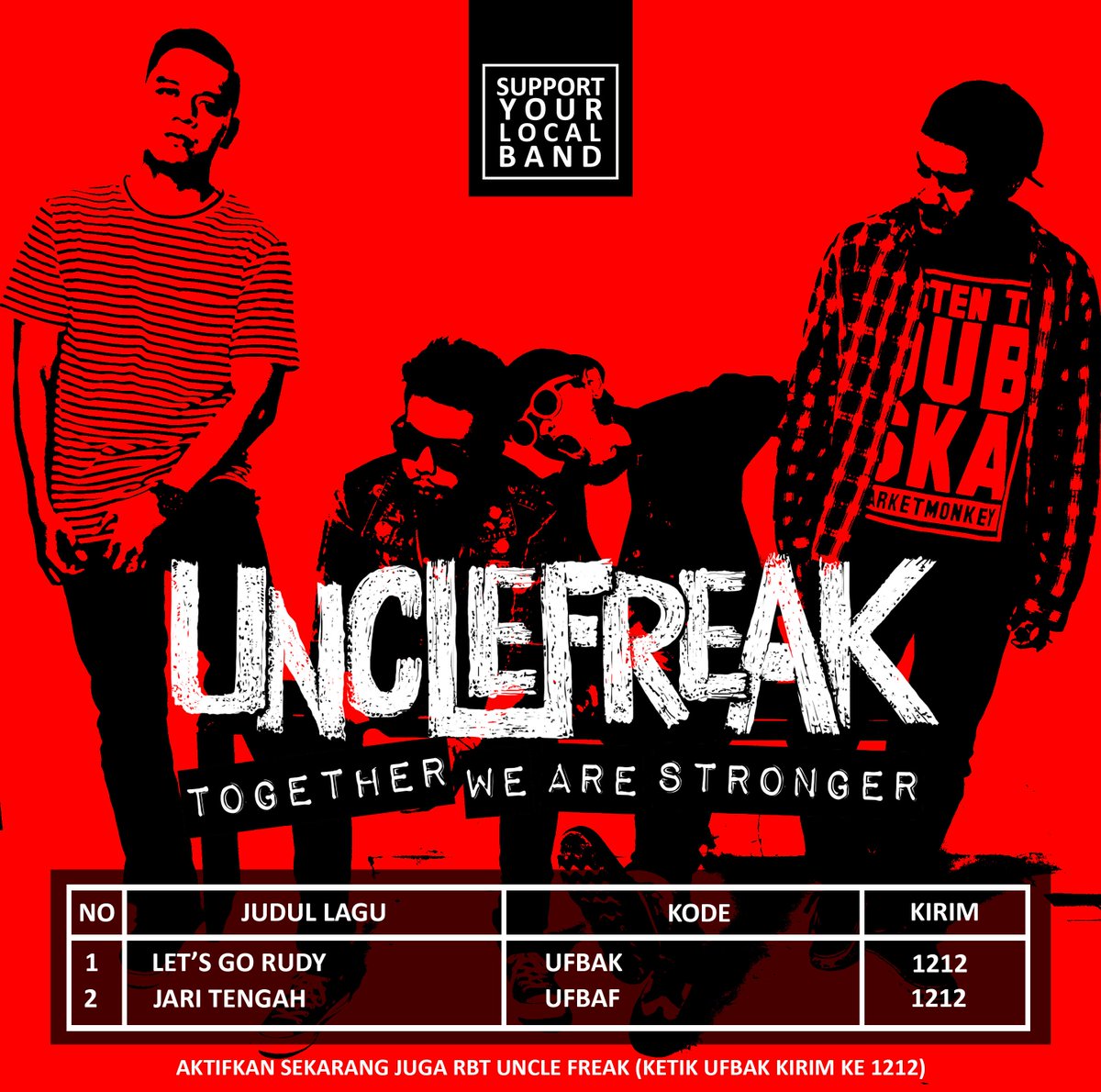 Aktifkan sekarang dan ganti nada tunggu hp kalian dengan lagu kami.keep support guys ! <a href="/Uncle_Freak/">Uncle Freak</a>
