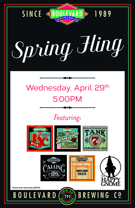 Perfect weather for a spring fling! <a href="/Boulevard_Beer/">Boulevard Brewing Co.</a>  on the patio <a href="/TheHappyGnomeMN/">Happy Gnome</a>. 5PM! @WirtzbevMN <a href="/BoulevardMN/">BoulevardBrewing MN</a>