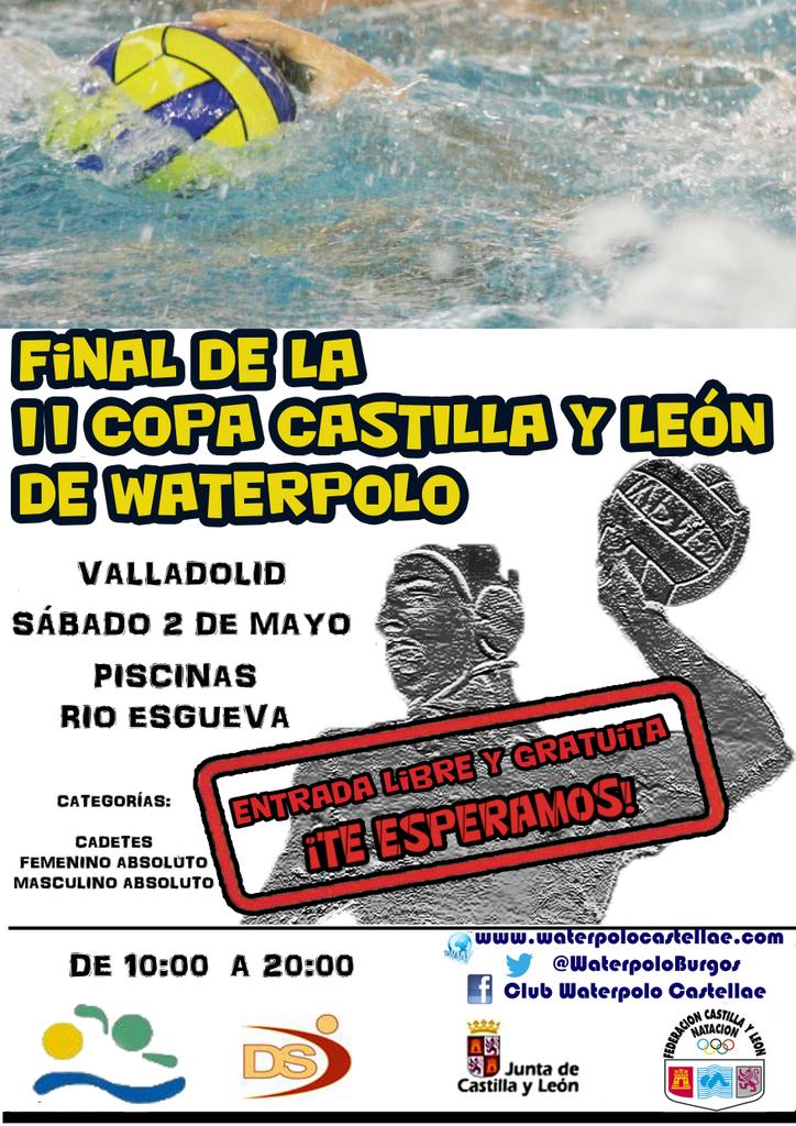 WaterpoloBurgos's tweet photo. ¡Este sábado disputamos la II Final de la Copa Castilla y León de #Waterpolo en #Valladolid! ¿Os lo vais a perder? http://t.co/EDTLLBngyc