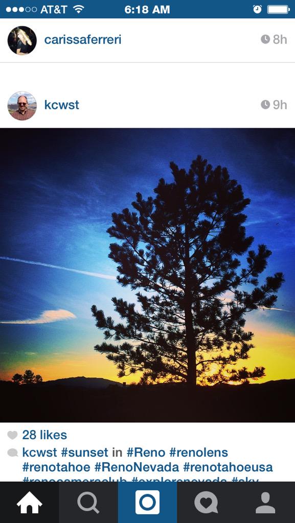 BigLittleReno's tweet photo. Colorful skies in our #BiggestLittleCity by @kcwst http://t.co/NUynxXPeC9