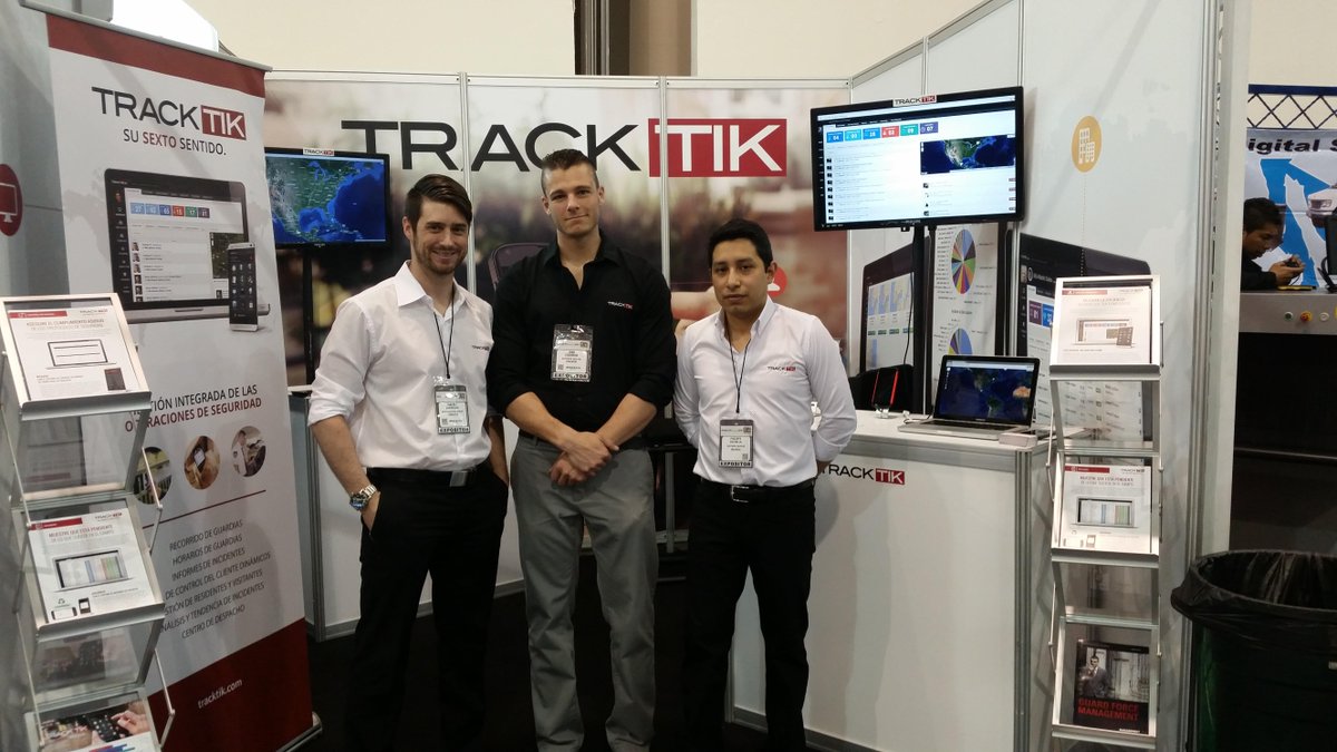 xenophane's tweet photo. Our team on the second day at the @ExpoSeguridad in México! @TrackTik http://t.co/crV0JZFeG1