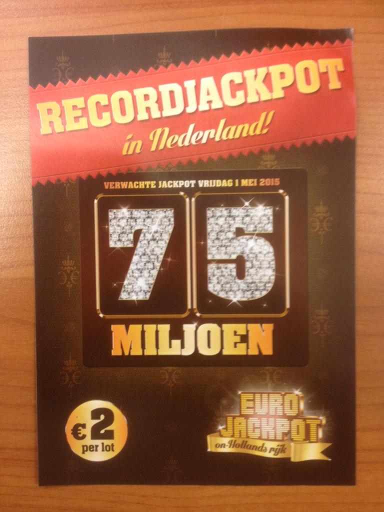 Nog 2 dagen om de winnende cijfers te komen spelen!! #eurojackpot #75miljoen