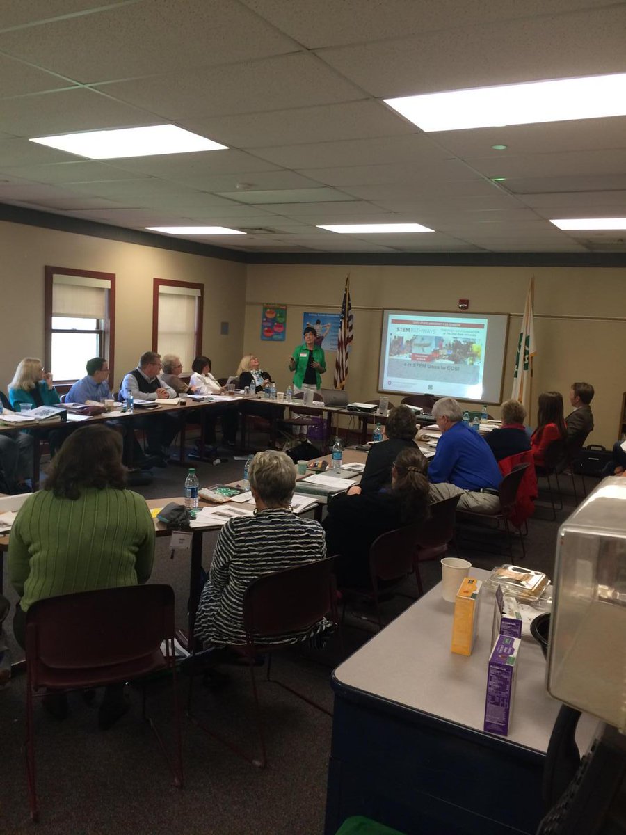 DirKeithSmith's tweet photo. Patty House giving update on STEM programming to 4-H foundation at Adventure Central. http://t.co/kIznnheEKq