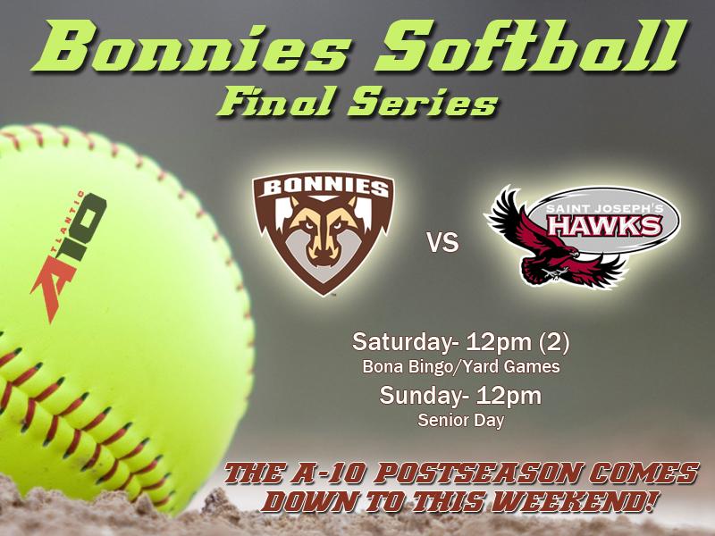 SBU_External's tweet photo. @BonniesSoftball NEEDS YOU! The @atlantic10 postseason comes down to this weekend! #BeTheTradition @BrownCult http://t.co/Qem3h8aSsK
