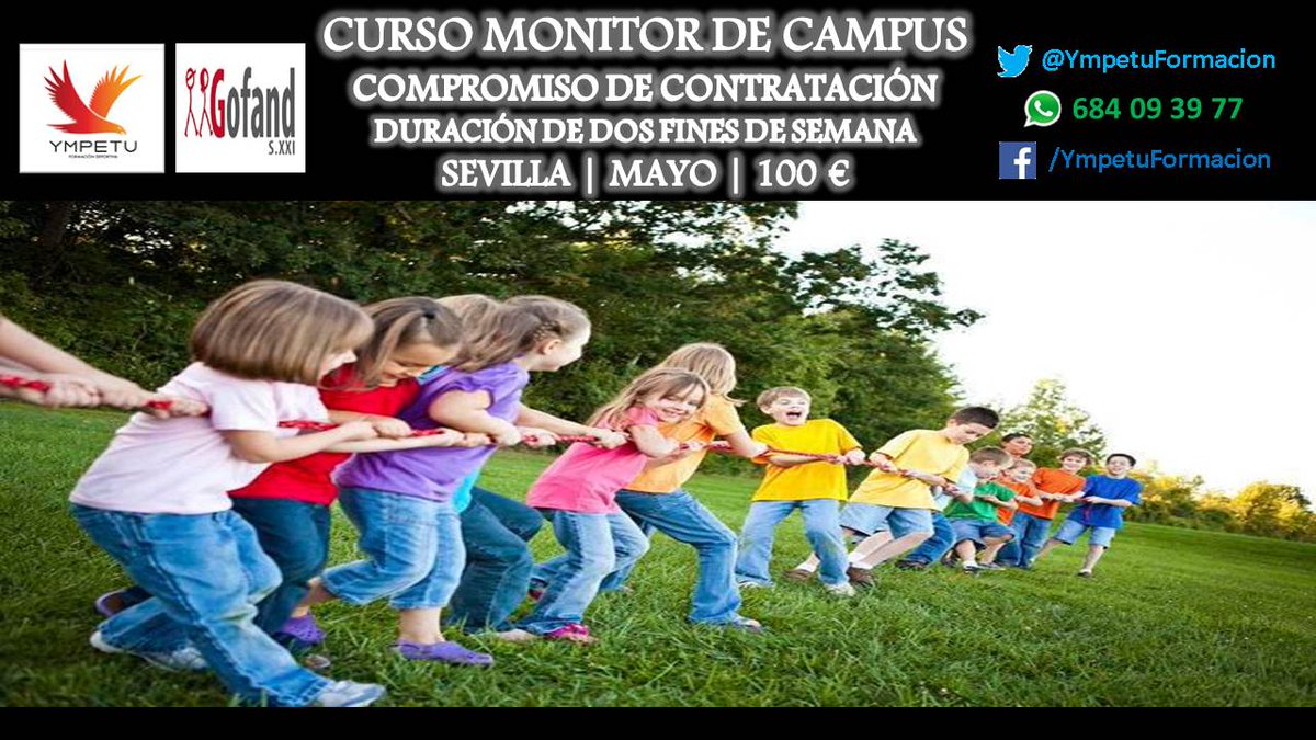 YmpetuFormacion's tweet photo. ¿Quieres trabajar? Curso de Monitor de Campus por 100€ ¡Compromiso de contratación! info: http://t.co/WYOXjn2Kbs http://t.co/as5dGTnQk5