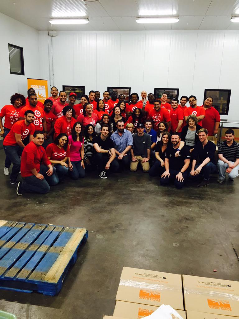 Thanks You AP teams we repacked over 5500 cases of our own food donations which will create 4669 meals for families!