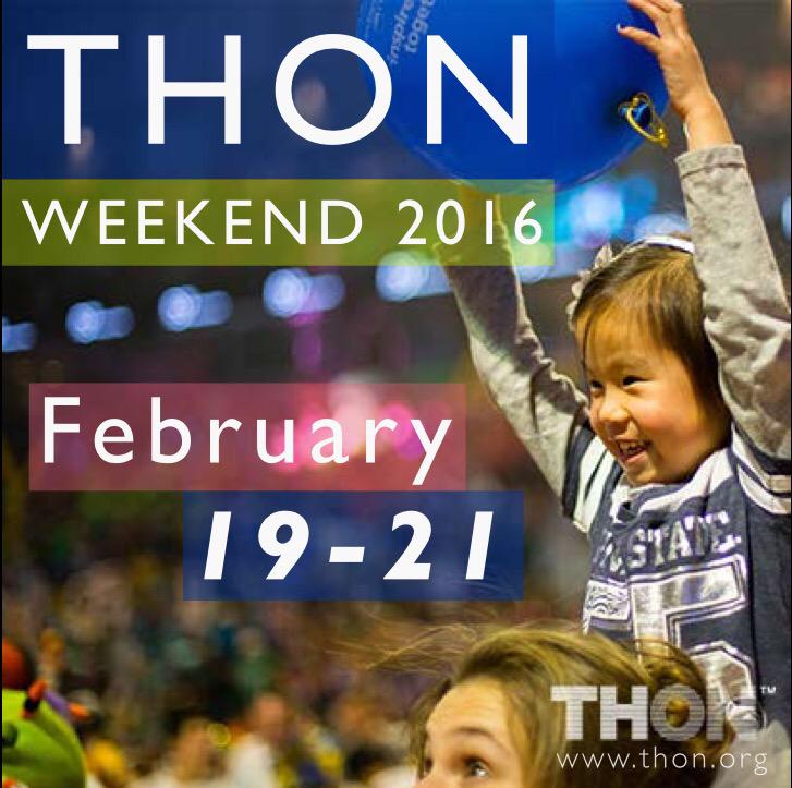 Mark your calendars! THON Weekend 2016 will  be on February 19-21, 2016, at the Bryce Jordan Center.