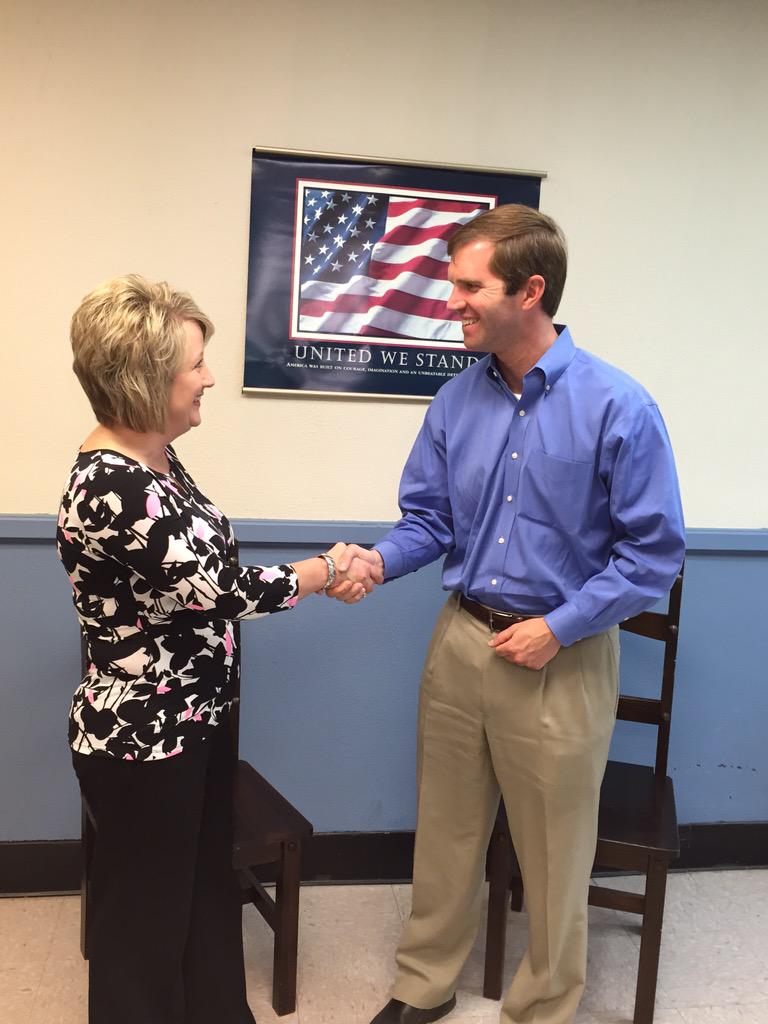 PennyrileNTF's tweet photo. Thank you to candidate for Attorney General, @AndyBeshearKY, for visiting PNTF today. #kyattorneygeneral http://t.co/zrjlm7i4uR