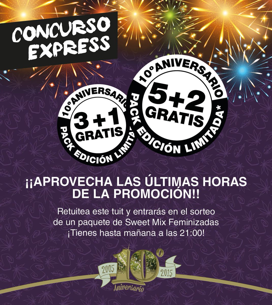 sweetseeds_es's tweet photo. #ConcursoExpress Últimos días de la promo 10º Aniversario de #SweetSeeds. Sorteo: 1 pack de #SweetMixFem entre los RT http://t.co/tvFvLGxbuv