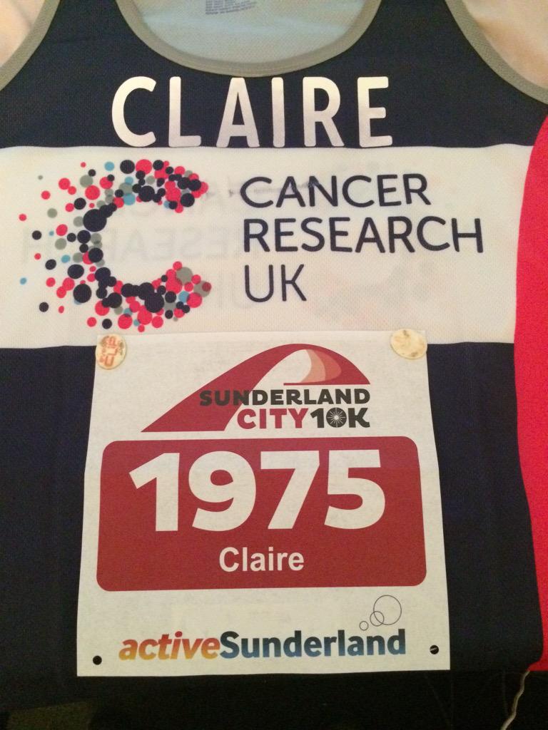 StoreyClaire's tweet photo. 2015 begins! 9 runs, 50.3miles, 1 great charity! #sayitin6 #RunNumber #runfatgirlrun ! @CR_UK @Sunderland10K 🏃🏻🏃🏻🏃🏻🏃🏻 http://t.co/CHtAteelHz
