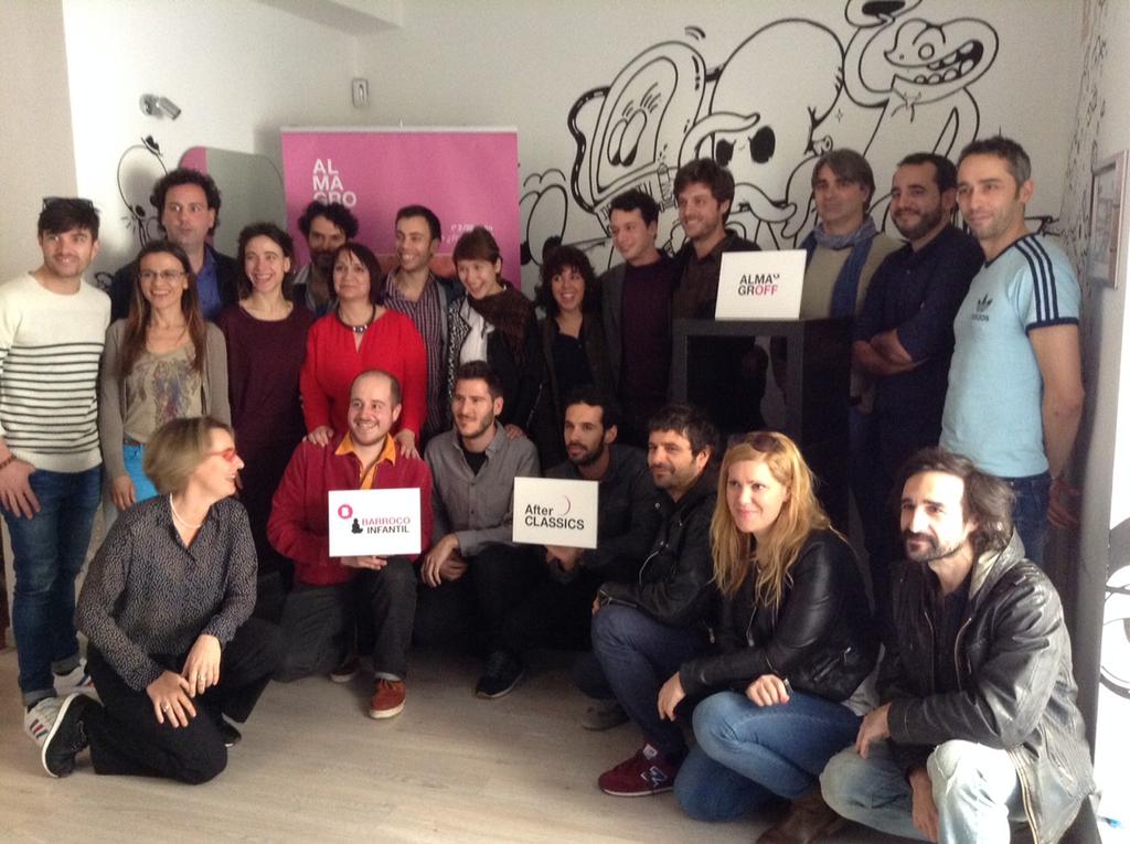 Esta mañana en la presentación de <a href="/almagrooff/">@almagrooff</a> donde presentamos #CalderónCadáver (iremos contando de este proyecto).