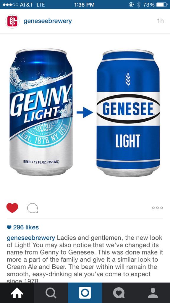 acmisiti's tweet image. My beer of choice for the summer #genesee #light #canonly