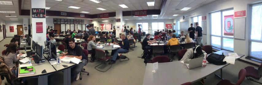 OSUmansCLC's tweet photo. Filling up with 50 students! 4.5 hours until math finals! #ComeStudy http://t.co/jTqk5fMlpu