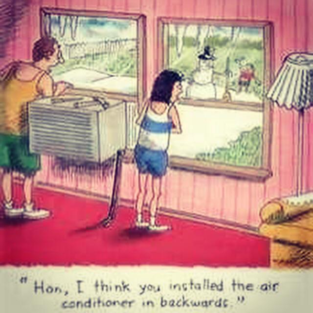 sevierclimateco's tweet image. For all of your backwards air conditioning needs, we've got ya covered! #SevierClimateControl #WackyWednesday