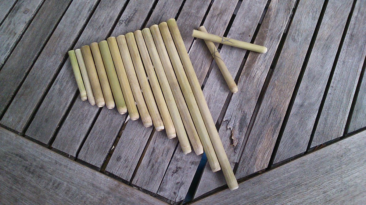 HighOneProd's tweet image. Homemade panpipes (C)