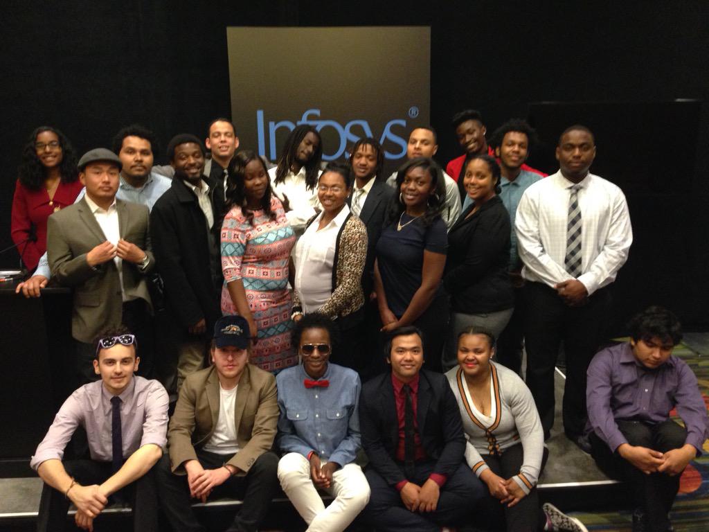 InfyFoundation's tweet photo. Welcoming the @hackthehood teams to #InfosysConfluence. Good luck at #HackDay tomorrow #CerealSquad & #HackTheVision http://t.co/gdesgyQaUV