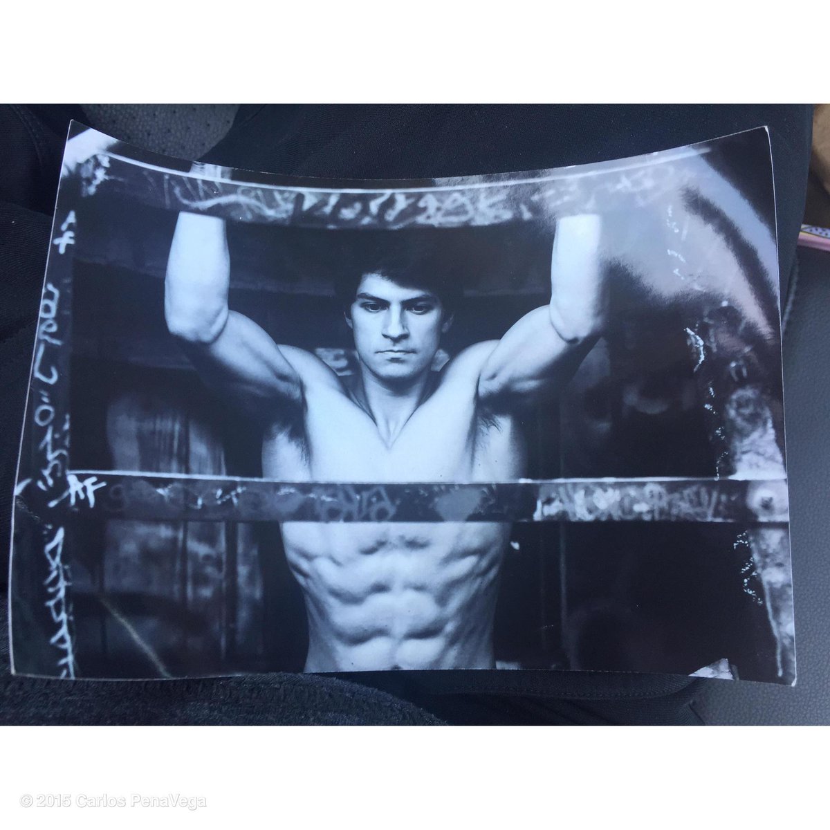 TheCarlosPena's tweet photo. Driving with this guy and found this under my seat. I think he deserves a fallow... @georgekosturos http://t.co/QEDwYNyEyc
