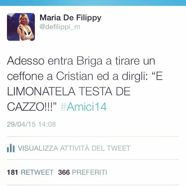 Maria De Filippy tweet media