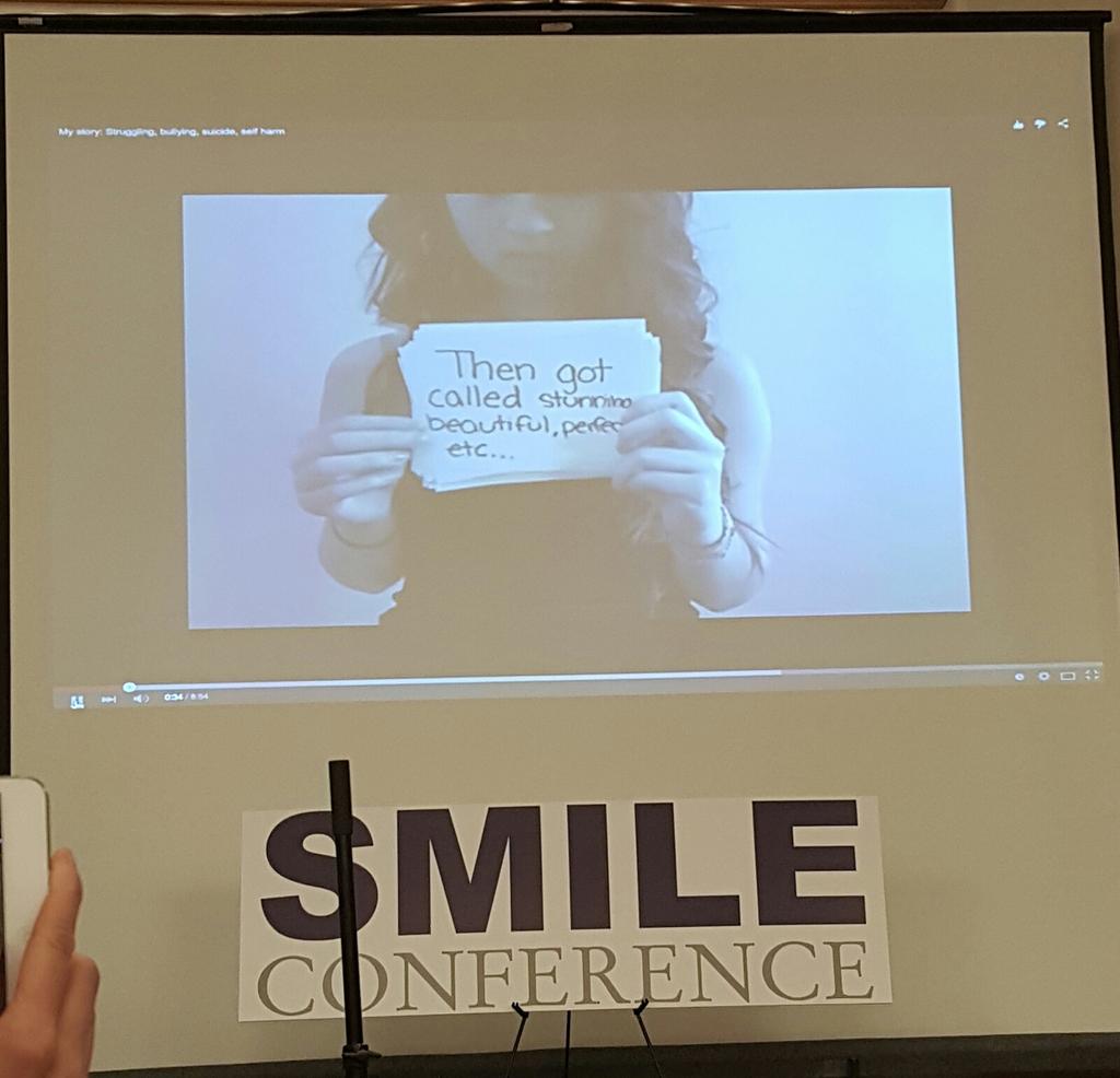 SandashaLPS's tweet photo. Watching the #AmandaTodd video before Inspirational speaker @c_todd takes to the stage at #SMILEcon . @AToddLegacy http://t.co/AbMT5XOZGV