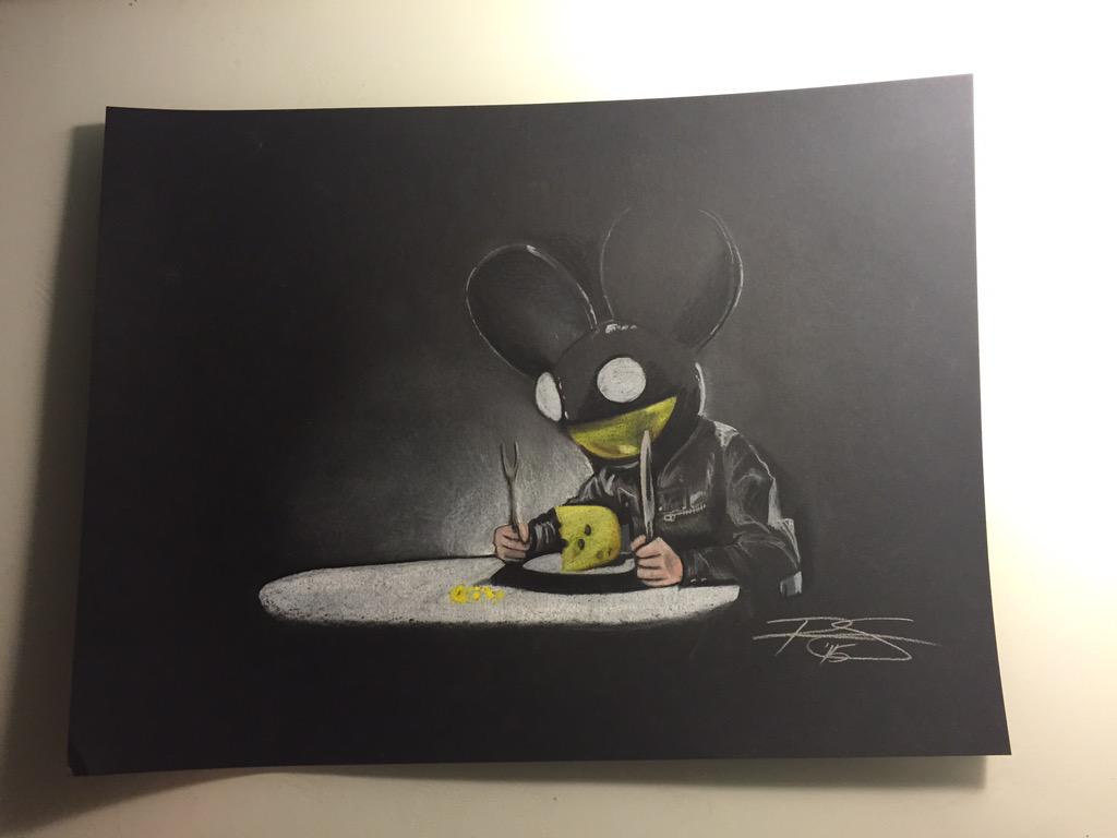 <a href="/deadmau5/">Goat lord</a> had fun with this sketch. Enjoy everyone #art #raysotodesigns #DeadMau5 #mau5trap