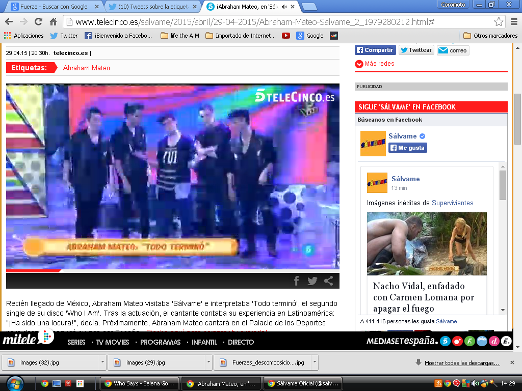_coro13's tweet photo. CAPTADO...... bailando al ritmo de "Todo termino"
#AbrahamMateoSalvame #Orgullasa sin palabras estuvisteis INCREÍBLE http://t.co/bIXoUgiRHX